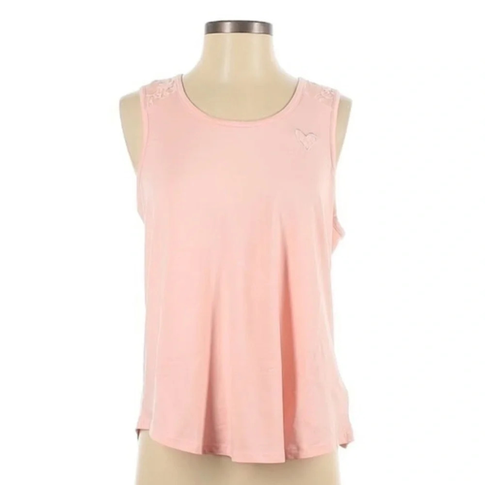 Betseyville Betsey Johnson Blush Pink Stretchy Sleeveless Tank Top Size Small S